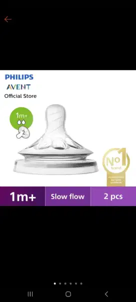 Dot empeng botol susu Avent Philips