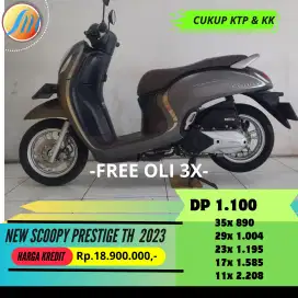 HONDA NEW SCOOPY PRESTIGE TH 2023 FREE KIRIM SEJABODETABEK SIAP PAKAI