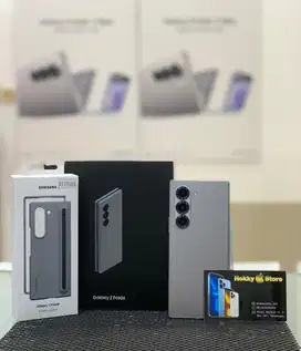 Samsung Galaxy Zfold 6/256gb Silver shadow garansi April 2026 + case