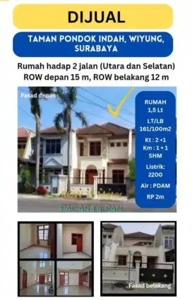Rumah Taman Pondok Indah, RUMAH TEMBUS DEPAN BELAKANG