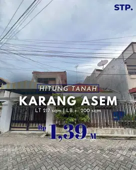 Harga Hitung Tanah Rumah Karang Asem, Kenjeran dekat Unair