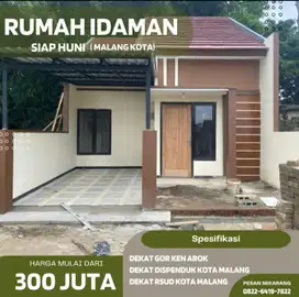 Rumah Murah SHM di Buring Malang – Belakang GOR Ken Arok