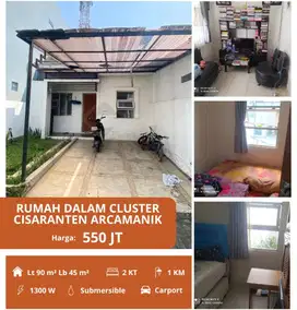 Murah Meriah! Rumah 1 Lantai di Cluster Cisaranten Kulon Arcamanik