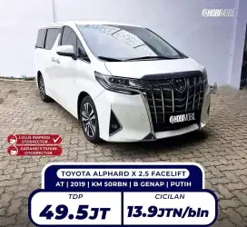 Alphard X 2.5 Facelift  AT Pmk 2020