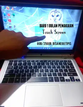 Laptop Murah Touch Screen Layar Sentuh 8GB/256GB Netbook Sekolah Kerja