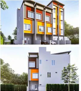 Dhyana rumah baru tanjung duren uk 4x13m akses jalan lega mobil