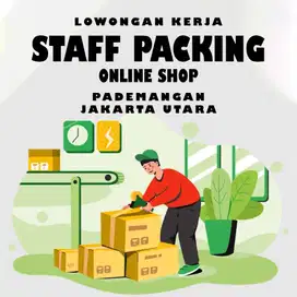 LOKER STAFF PACKING OLSHOP PRIA WANITA AREA PADEMANGAN JAKUT