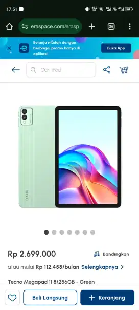 Tecno magaped 11/bisa dicicil