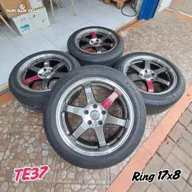 ️️️️️️️️️️️️️️️Rays TE37 Ring 17 lebar 8 
pcd. 5x114.3 et. 40