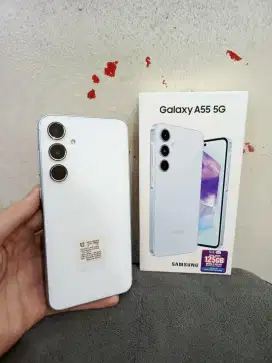 Samsung A55 5G 12/256 garansi on, fullset ori, mulus nominus siap pake