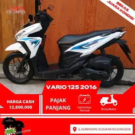 HONDA VARIO 125 LED 2016 PAJAK PANJANG SIAP PAKE