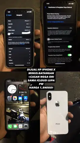 Di jual hp iPhone masih bagus no lecet minus pemakaian aja