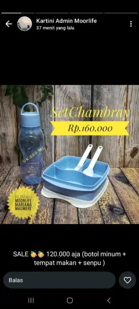Tempat bekel makan dan minum