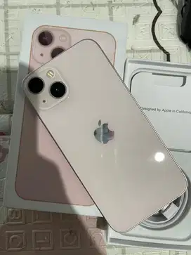 Iphone 13 pink 128GB fullset Bh 92% Original All Operator Like New