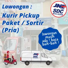 Lowongan Kurir Pickup Sortir Paket JNE
