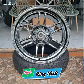 ️️️️Rpt1 Ring 18 lebar 9 pcd. 6x139,7 ET. 0 Black Chrome