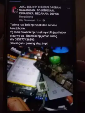 Terima jual beli hp rusak dan servis