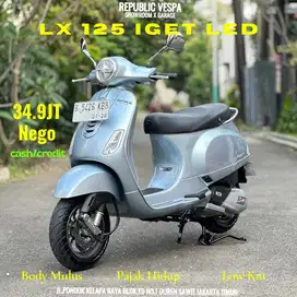 PIAGGIO VESPA LX 125 IGET LED Tahun 2022 WARNA GREY DELICATO PERFECT C