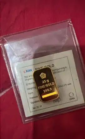 DIJUAL CEPAT LOGAM MULIA ANTAM 25GR