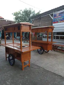 Gerobak Angkringan Bakso Mie Ayam PeceL Bubur Sate Martabak Ronde dlL