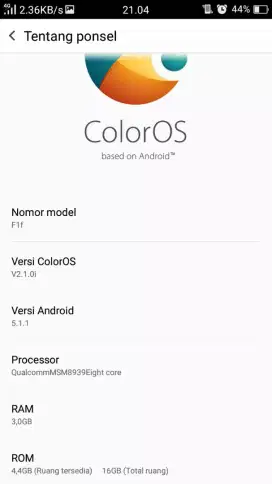 Oppo F1F RAM 3 LCD ORI