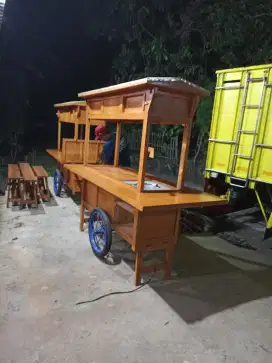Gerobak Angkringan Bakso Mie Ayam PeceL Bubur Sate Martabak Ronde dlL