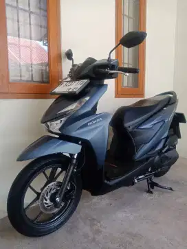 LOW KM! NEW BEAT KEYLESS CBS ISS BLUE MATTE PAJAK PANJANG KAYA BARU!!