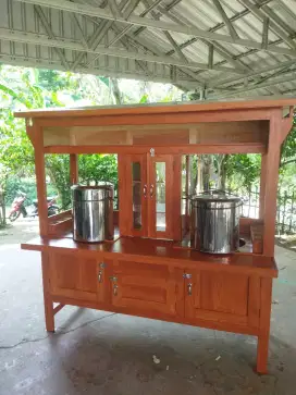 Gerobak bakso dan mie ayam komplit dandang