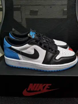 Nike Jordan 1 Low OG UNC Black and Dark Powder Blue White Black