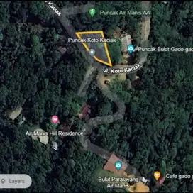 Dijual tanah di Puncak Air Manis