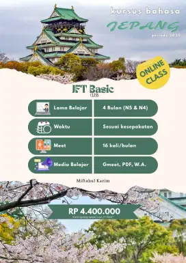 Kursus Online Bahasa Jepang