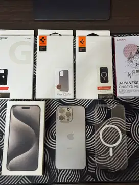 Iphone 15 Pro Max 256gb IBOX Like New Mulus Fullset (Garansi On)