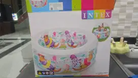 Intex kolam renang karet portable bulat lingkaran second like new