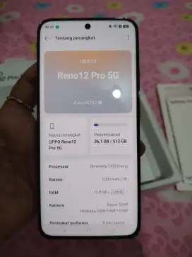 Jual Oppo Reno 12 Pro 5G second like new