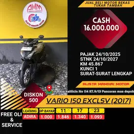 DP 1 JUTA AJA !! VARIO 150 EXCLSV 2017