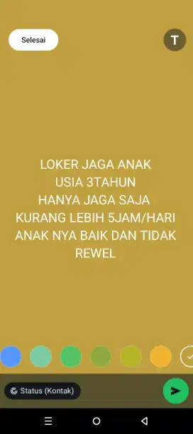 JAGA ANAK KECIL USAI 3 TAHUN
