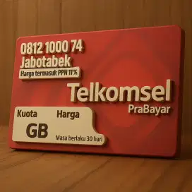 Nomor cantik 10 digit Telkomsel prabayar limited edition