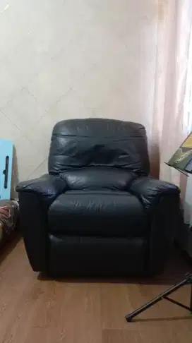 SOFA RECLINING RECLINER 1 SEAT CHEERS INFORMA BLACK HITAM