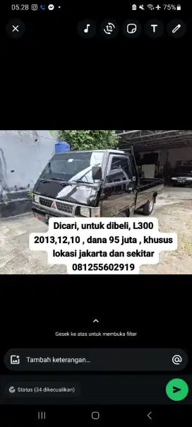 DICARI UNTUK DIBELI L300 2013 , 2012 , 2011,2010 DANA CASH 95 JUTA,