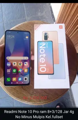 Handphone merk redmi note 10 pro