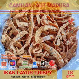 Promo Gratis Ongkir COD Camilan Laut Madura Kerupuk Layur Crispy