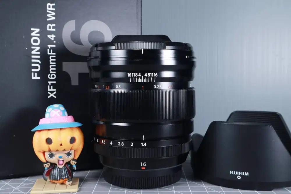 Fujinon Nano Gi XF 16mm f1.4R WR Komplit Mulus Lensa Fuji Fujifilm 16