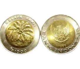 KOIN KUNO TAHUN 1996 1000 RUPIAH KELAPA SAWIT