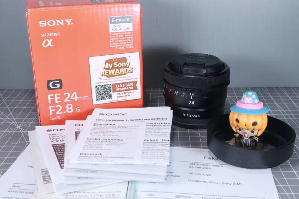 Lensa Sony FE 24mm f2.8 G GARANSI RESMI 24 f 2.8 Like New