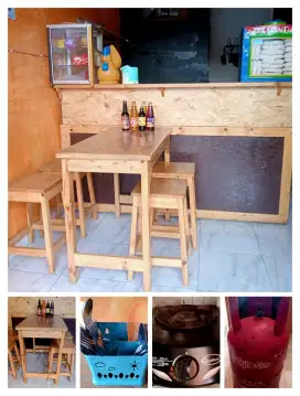 perabotan kedai kopi 1 set