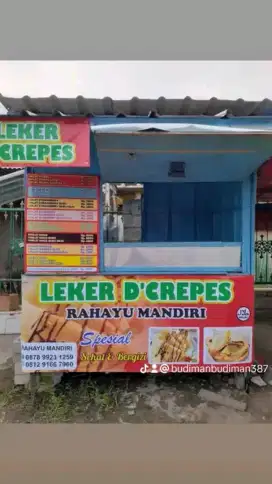 jual booth container bekas jualan