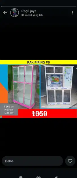 Rak piring pintu 6