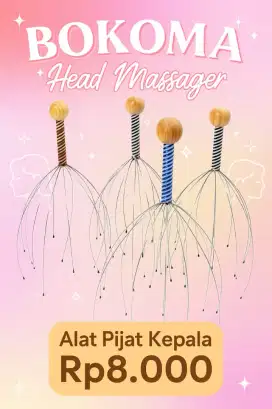 Bokoma Alat Urut Kepala Relaksasi Refleksi Head Massage