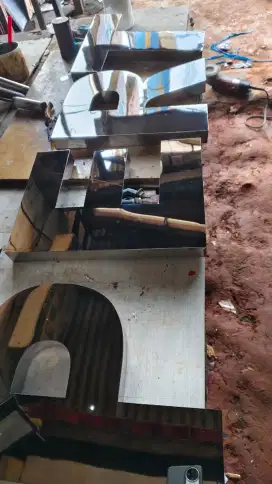 Huruf Timbul Stainless