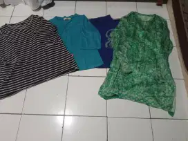 Baju atasan 3biji bonus 1kaos biru